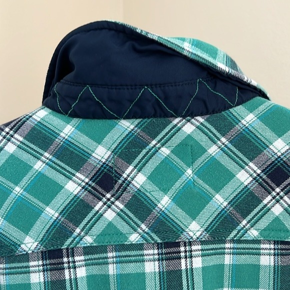 Orvis button down shacket shirt jacket plaid women XXL front pockets lined - Picture 8 of 11